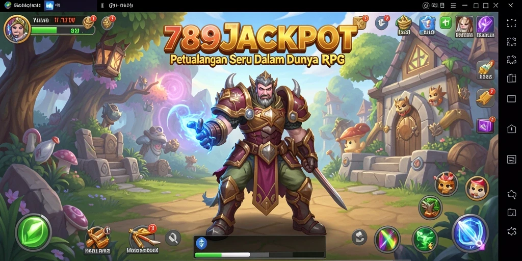 Screenshot 789JACKPOT menampilkan karakter beraksi dalam pertempuran RPG yang epik.