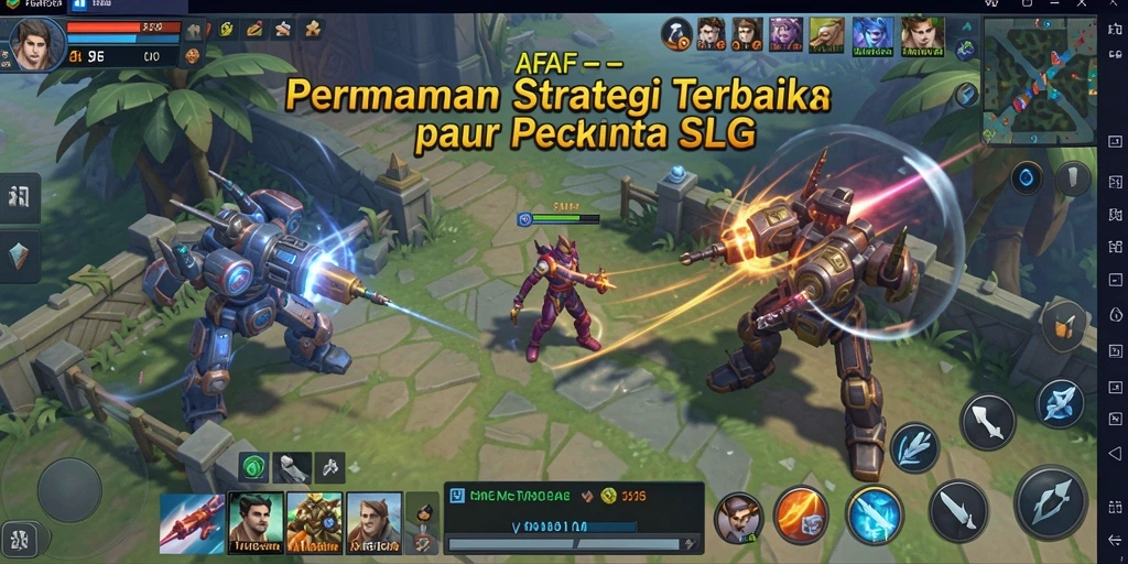 Tampilan screenshot AFAF menampilkan gameplay strategi yang intens.