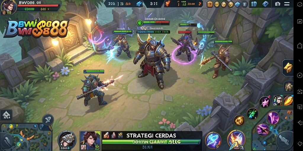 Tampilan gameplay menarik dari BWO888 menampilkan strategi dan pertempuran SLG.