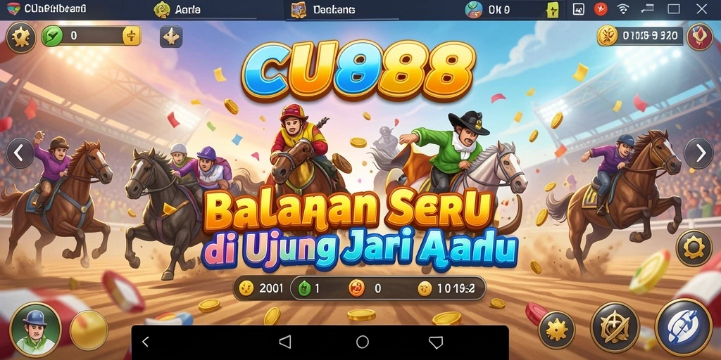 Tangkapan layar CU888 yang menampilkan aksi balapan yang seru dan mendebarkan.