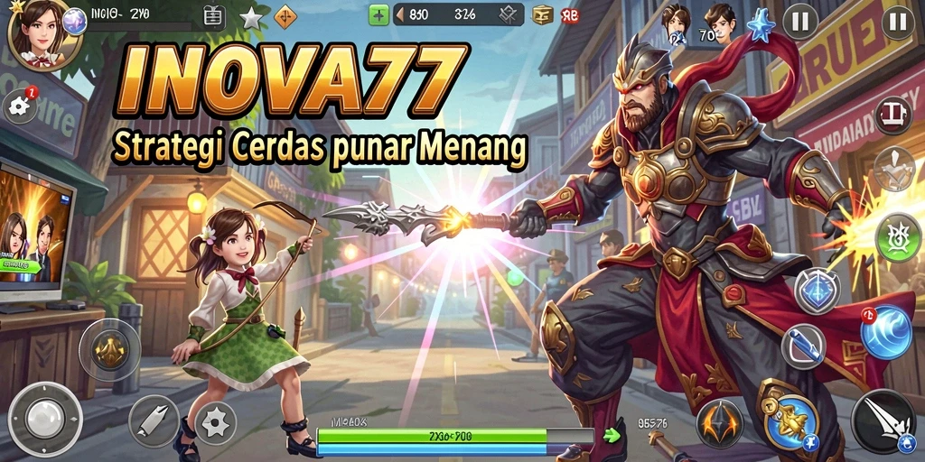 Tangkapan layar gameplay INOVA77 yang menunjukkan aksi taktis yang mendebarkan.