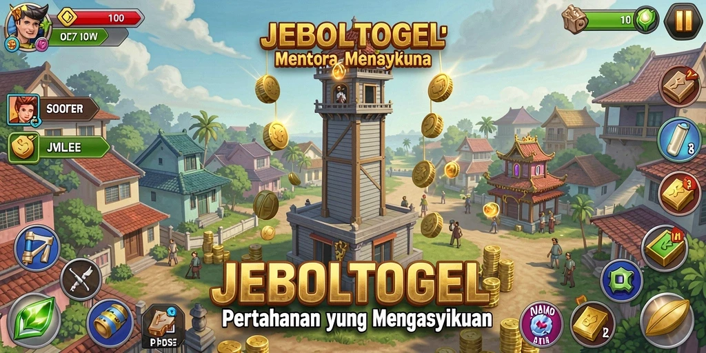 Tampilan gameplay <strong>JEBOLTOGEL</strong> yang menarik dan menantang dalam Tower Defense.