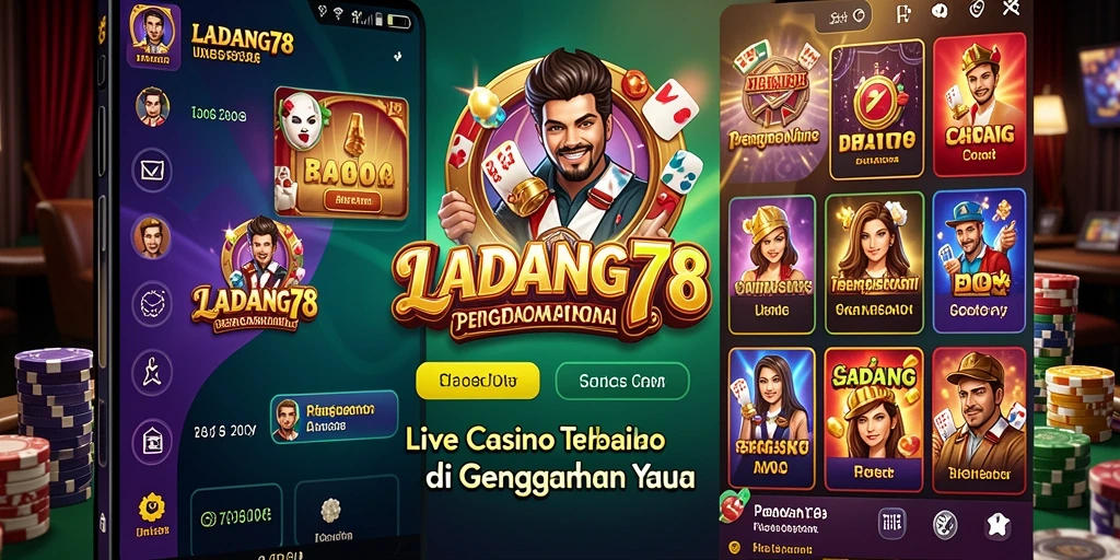 Tampilan gameplay Live Casino yang mengesankan dan interaktif di LADANG78.