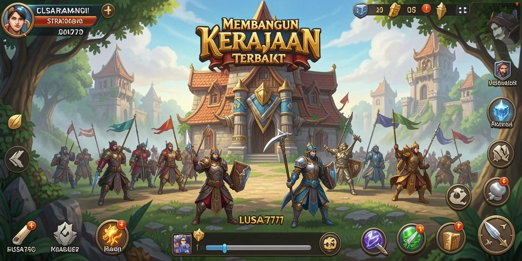 Gameplay seru dengan strategi membangun kerajaan.