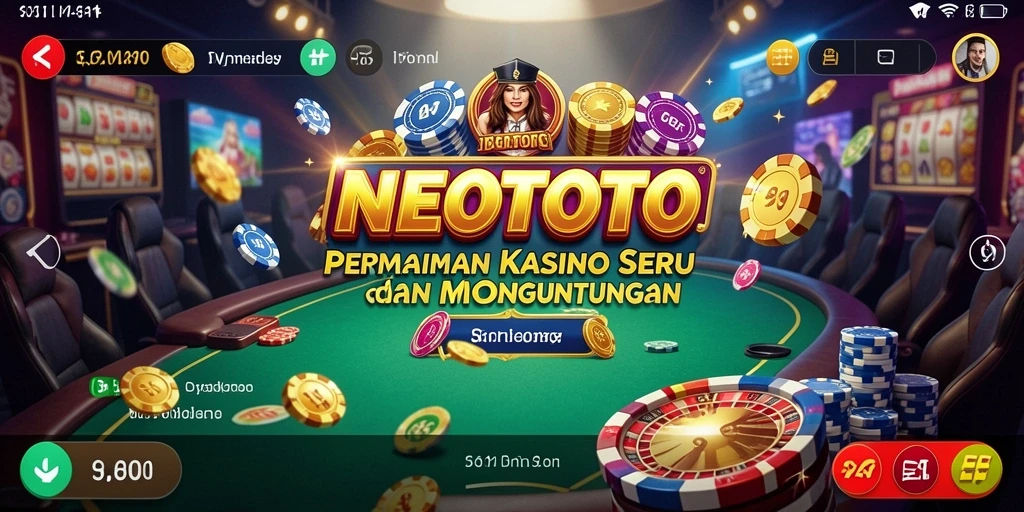 Tampilan gameplay menarik dari NEOTOTO yang menampilkan keseruan Kasino.