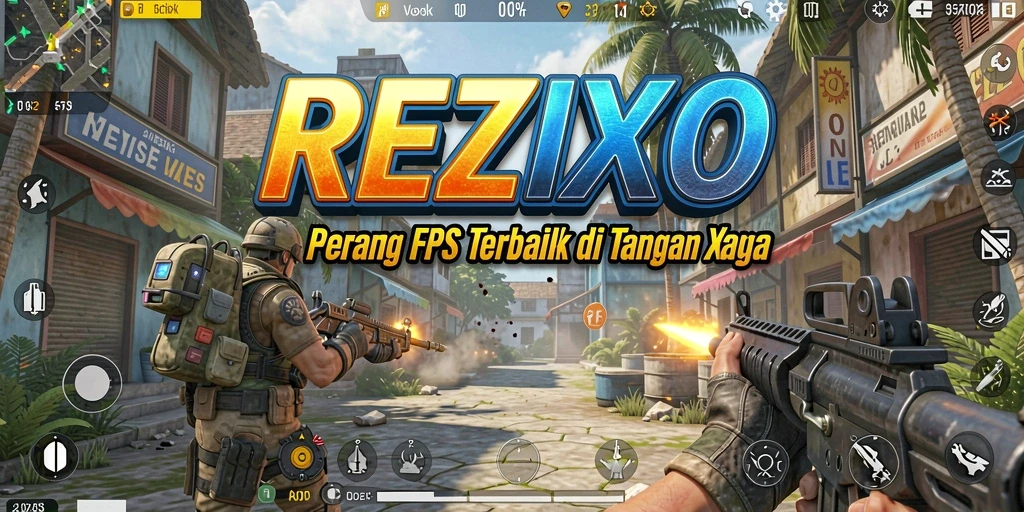 Tampilan gameplay intens dan seru dari REZIXO.
