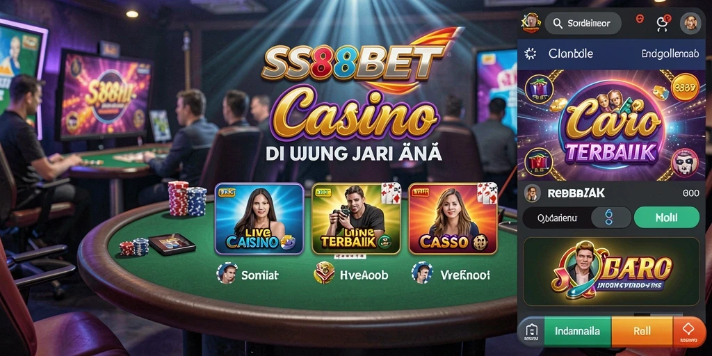 Tampilan permainan Live Casino yang mengesankan dan interaktif.