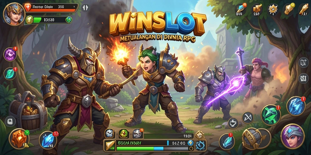 Tampilan gameplay seru WINSLOT dengan aksi RPG yang mendebarkan.