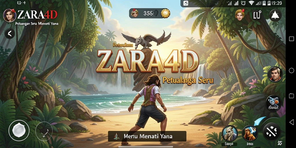 Tampilan gameplay ZARA4D yang menarik dengan grafik yang cantik.
